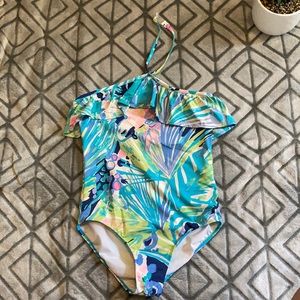 Lily Pulitzer Youth one piece halter bathing suit